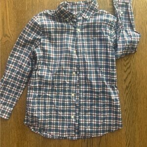 Vineyard Vines Navy Plaid Shirt